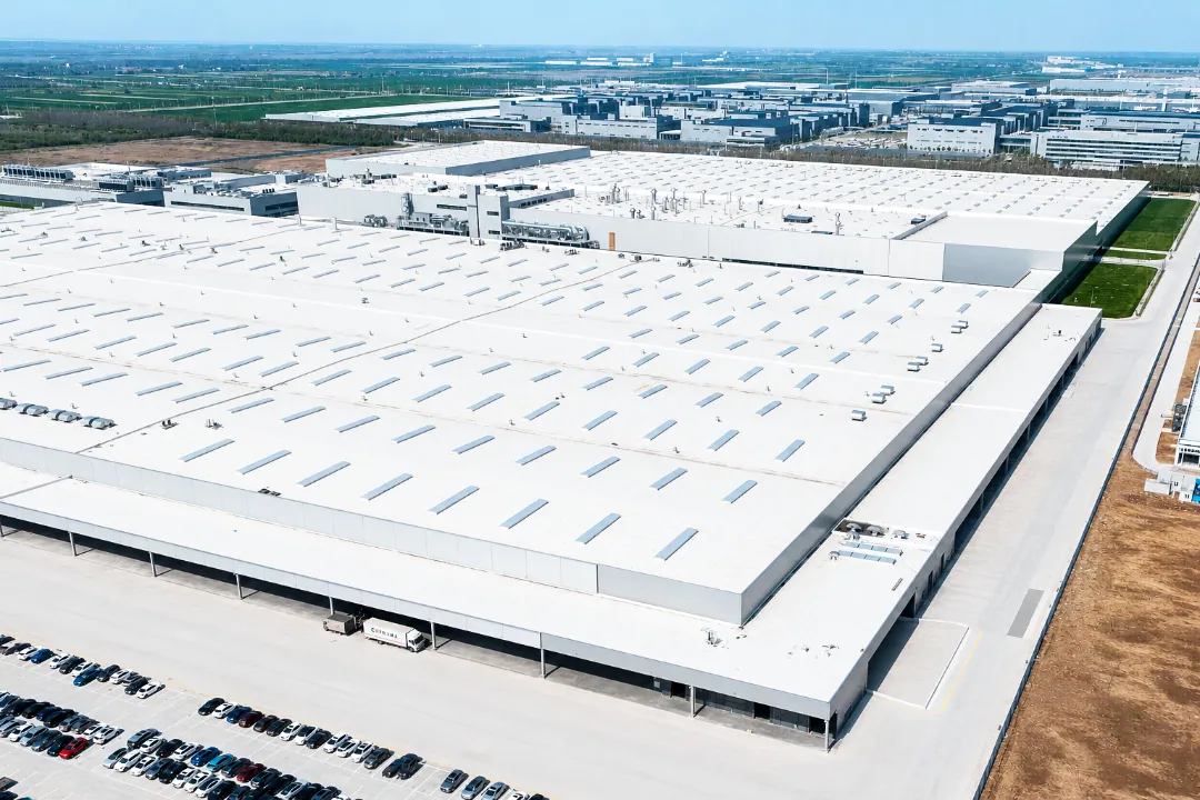 Roof envelope at Xiaomi’s Wuhan automotive plant